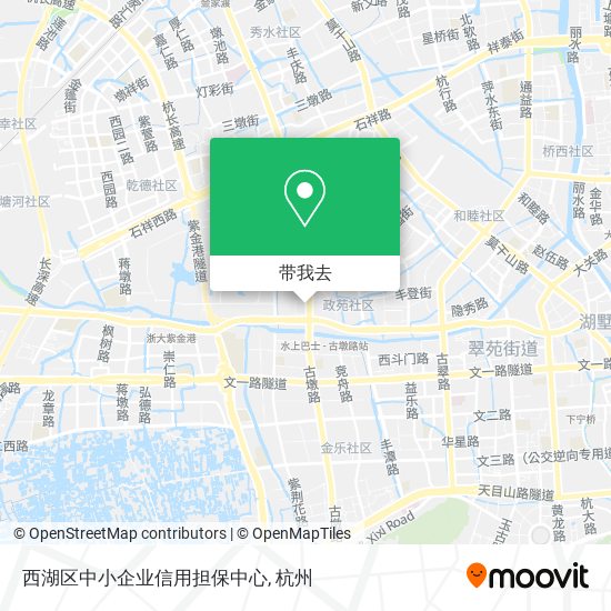 西湖区中小企业信用担保中心地图