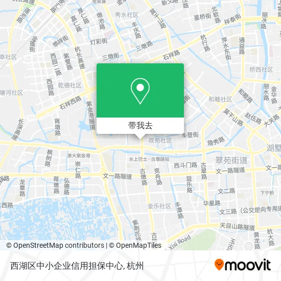 西湖区中小企业信用担保中心地图