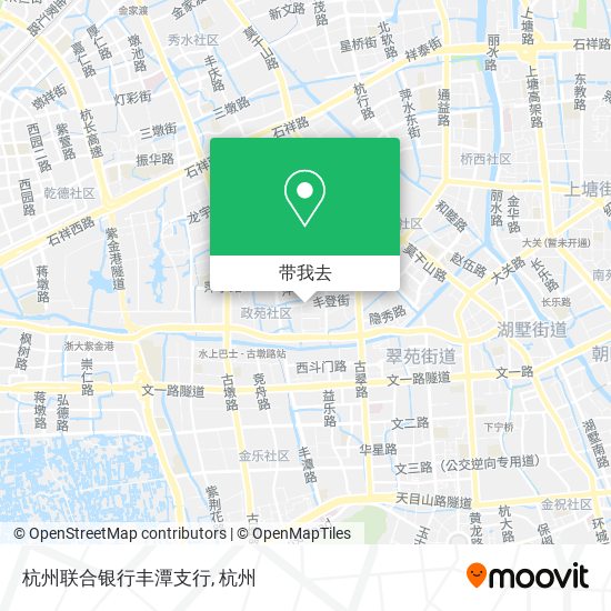 杭州联合银行丰潭支行地图