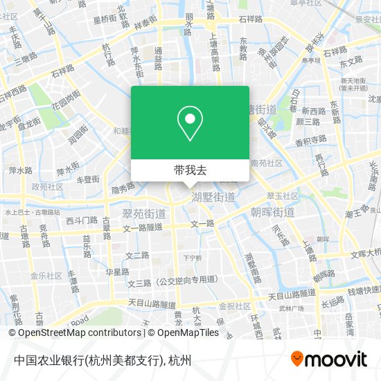 中国农业银行(杭州美都支行)地图