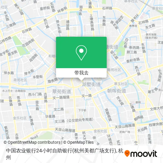 中国农业银行24小时自助银行(杭州美都广场支行)地图