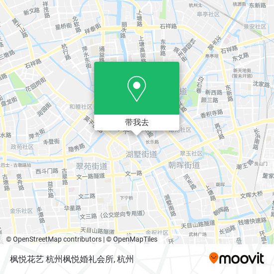 枫悦花艺 杭州枫悦婚礼会所地图