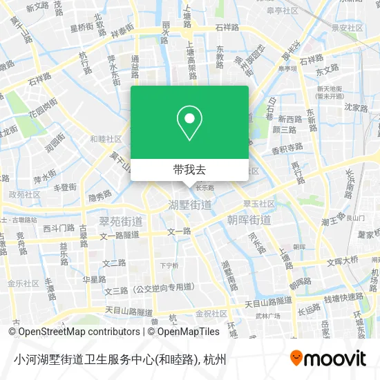小河湖墅街道卫生服务中心(和睦路)地图