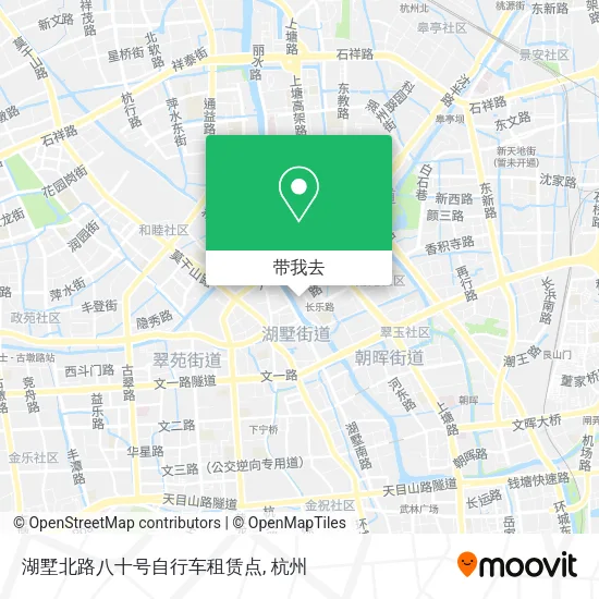湖墅北路八十号自行车租赁点地图