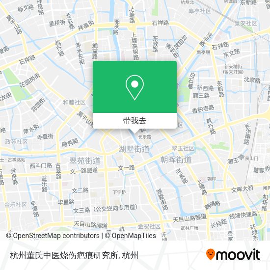 杭州董氏中医烧伤疤痕研究所地图