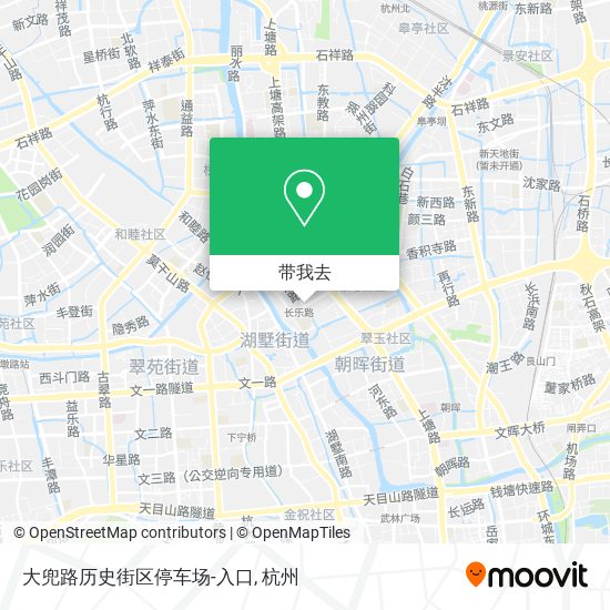 大兜路历史街区停车场-入口地图