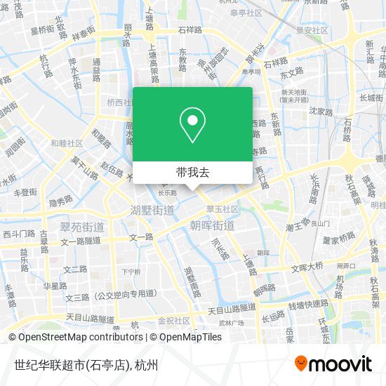 世纪华联超市(石亭店)地图