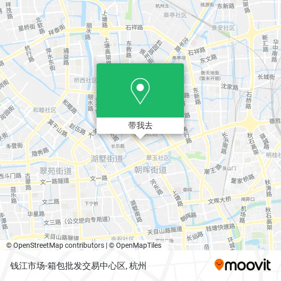 钱江市场-箱包批发交易中心区地图