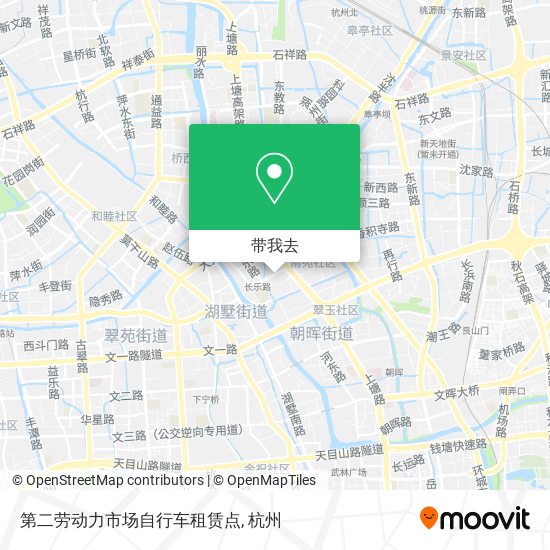 第二劳动力市场自行车租赁点地图