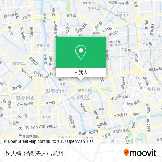 留夫鸭（香积寺店）地图