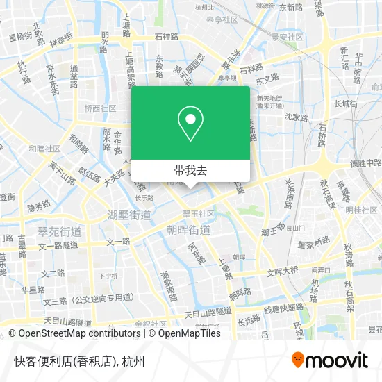 快客便利店(香积店)地图