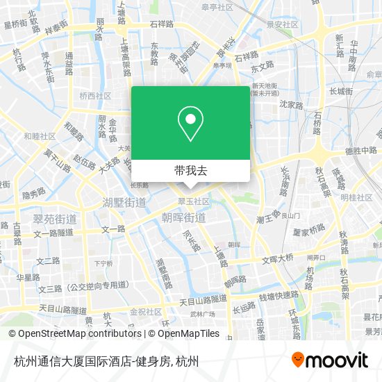 杭州通信大厦国际酒店-健身房地图