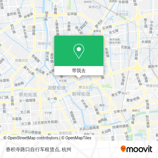 香积寺路口自行车租赁点地图