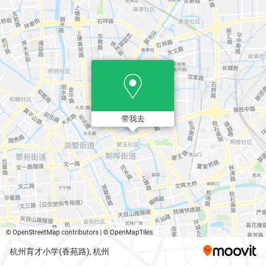 杭州育才小学(香苑路)地图