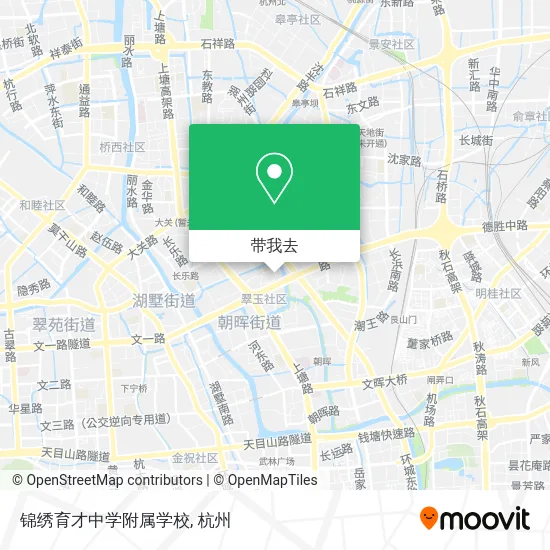 锦绣育才中学附属学校地图