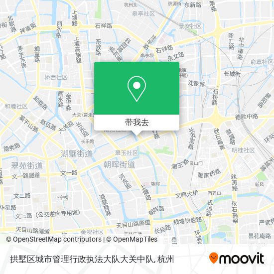 拱墅区城市管理行政执法大队大关中队地图