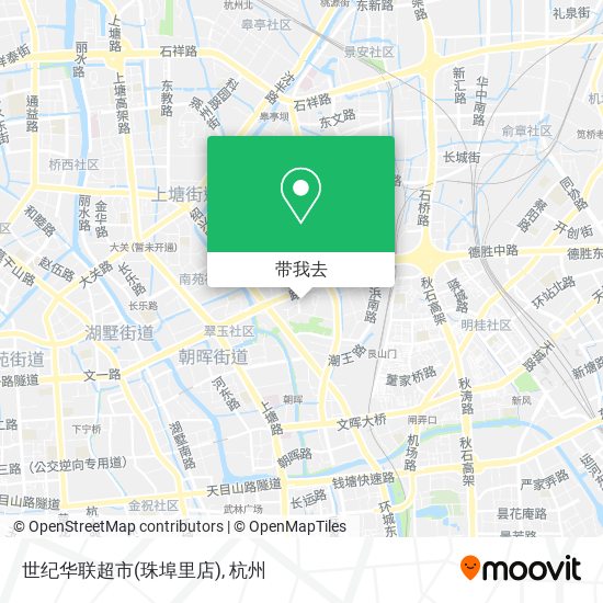 世纪华联超市(珠埠里店)地图