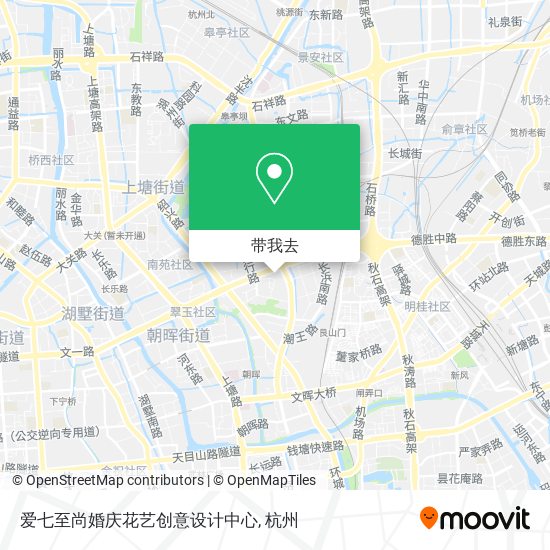 爱七至尚婚庆花艺创意设计中心地图