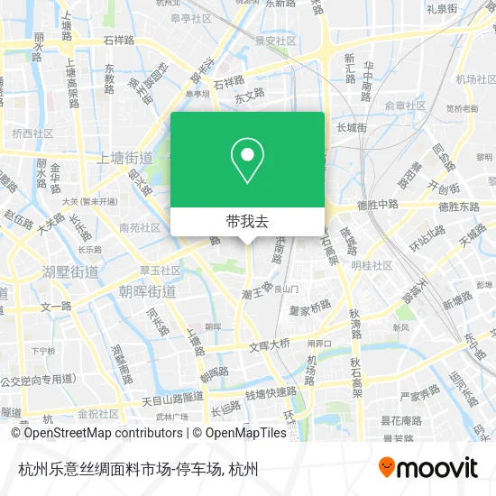 杭州乐意丝绸面料市场-停车场地图