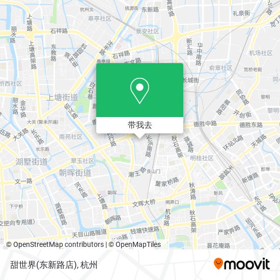 甜世界(东新路店)地图