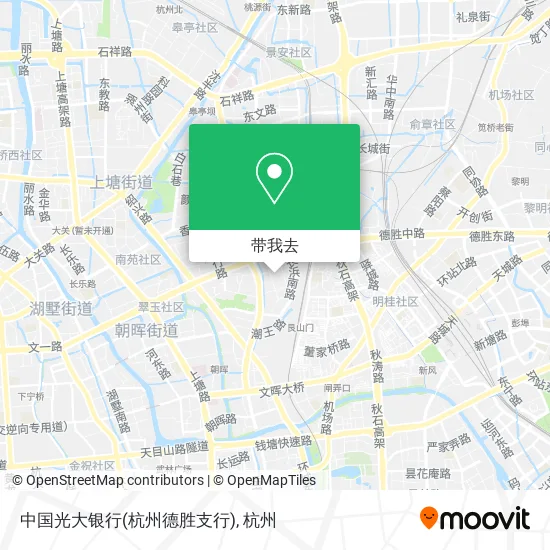 中国光大银行(杭州德胜支行)地图