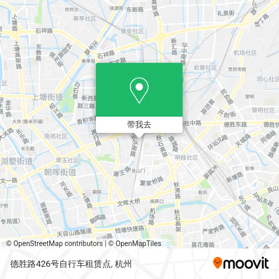 德胜路426号自行车租赁点地图