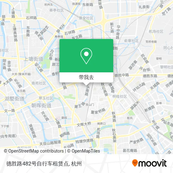 德胜路482号自行车租赁点地图
