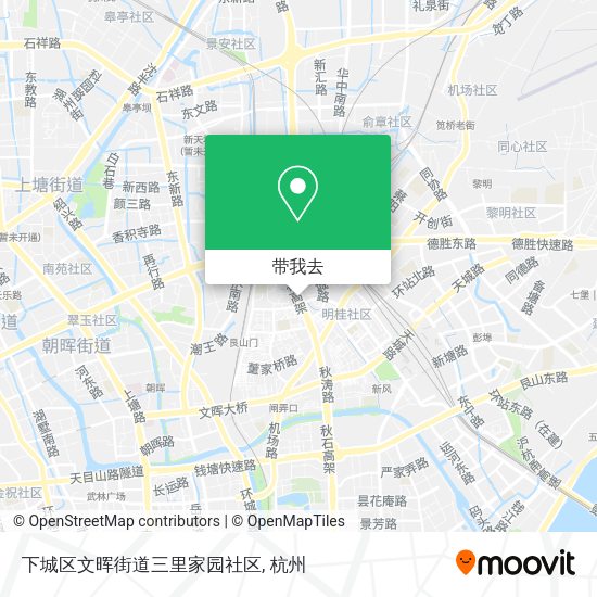 下城区文晖街道三里家园社区地图