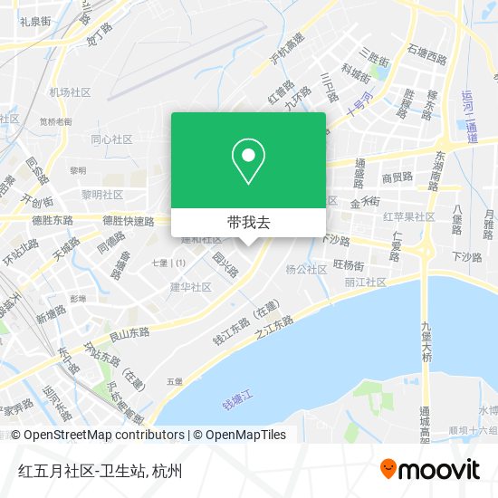 红五月社区-卫生站地图