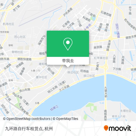 九环路自行车租赁点地图