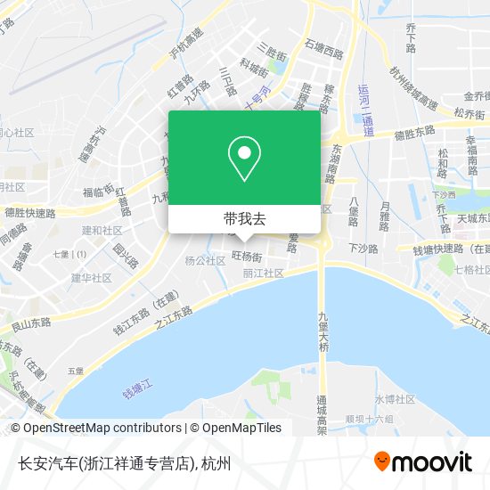 长安汽车(浙江祥通专营店)地图