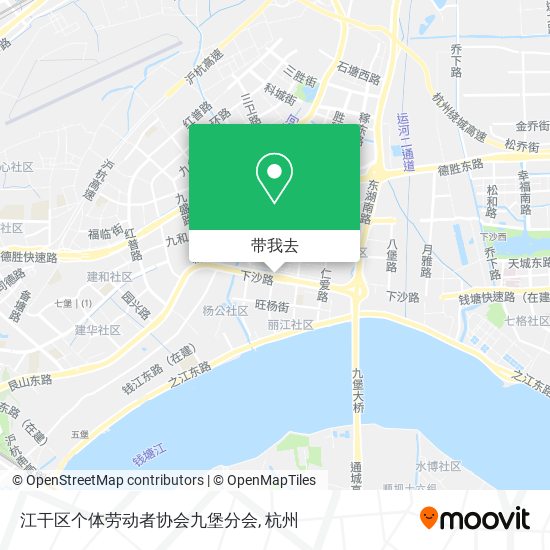 江干区个体劳动者协会九堡分会地图