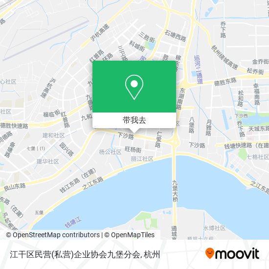 江干区民营(私营)企业协会九堡分会地图