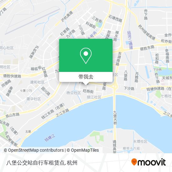 八堡公交站自行车租赁点地图