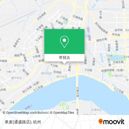 果麦(通盛路店)地图