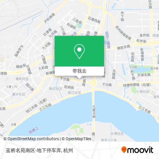 蓝桥名苑南区-地下停车库地图