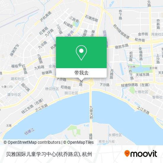 贝雅国际儿童学习中心(杭乔路店)地图