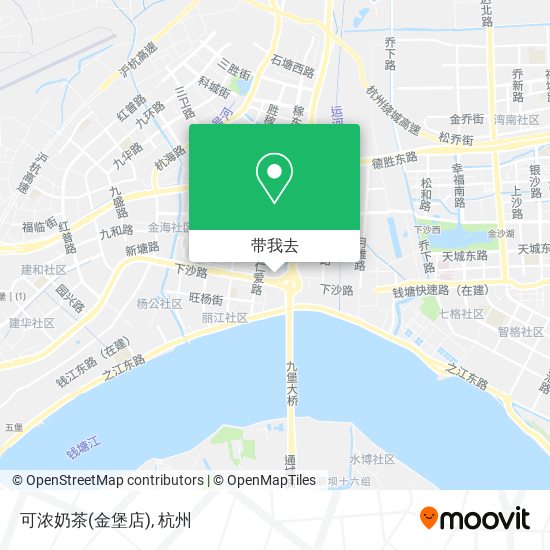 可浓奶茶(金堡店)地图