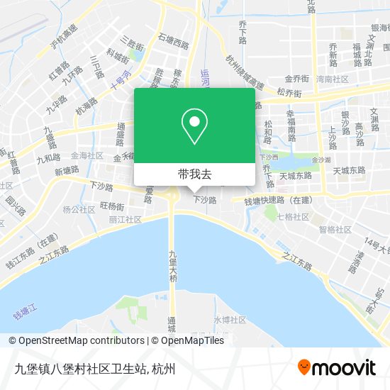 九堡镇八堡村社区卫生站地图