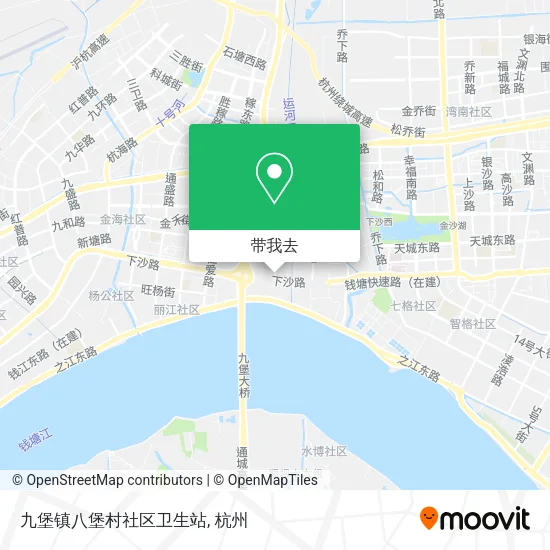 九堡镇八堡村社区卫生站地图