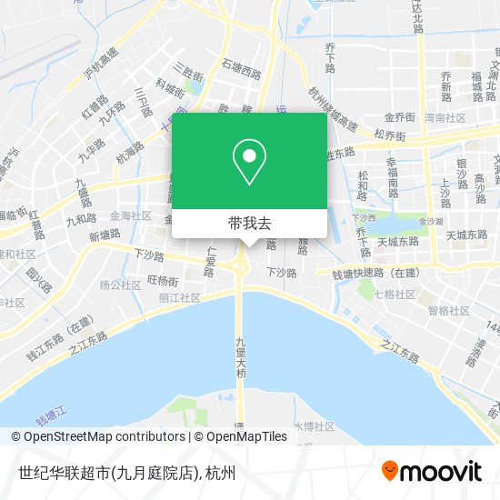 世纪华联超市(九月庭院店)地图