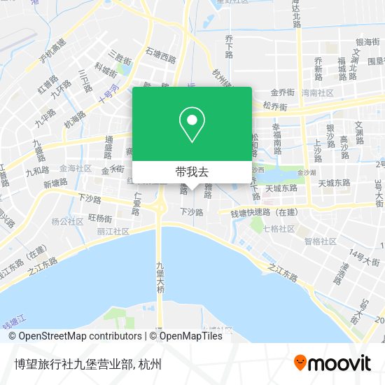 博望旅行社九堡营业部地图