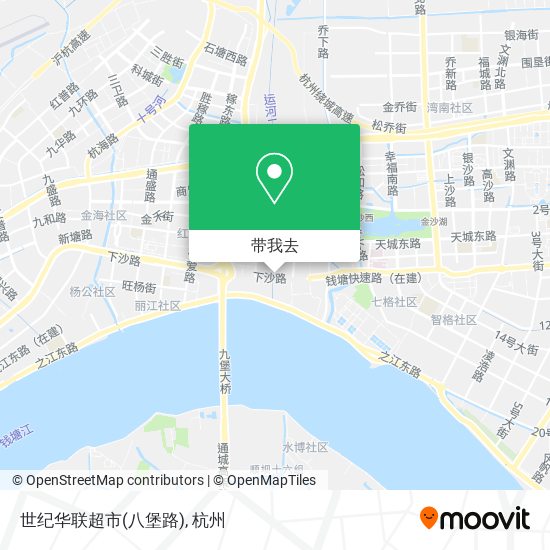 世纪华联超市(八堡路)地图