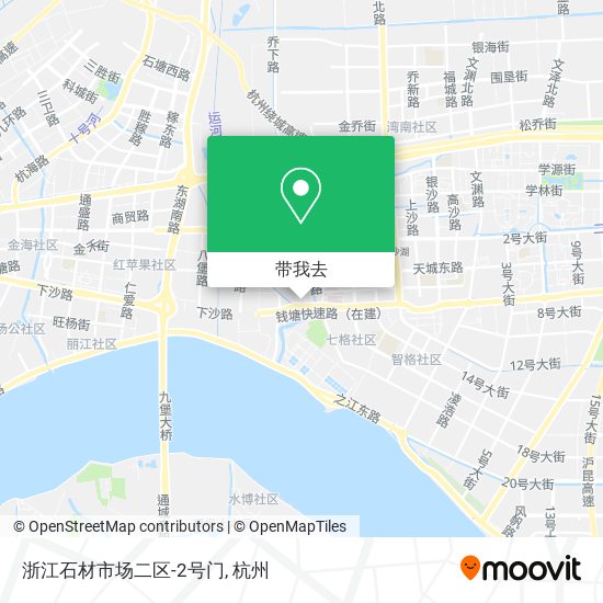 浙江石材市场二区-2号门地图