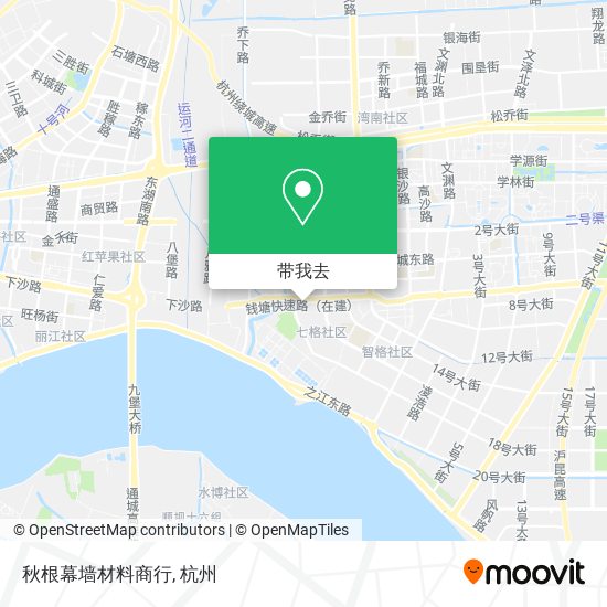 秋根幕墙材料商行地图