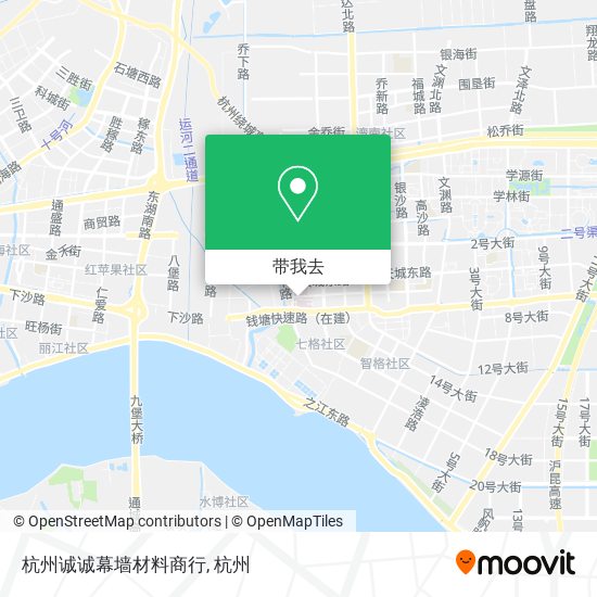 杭州诚诚幕墙材料商行地图