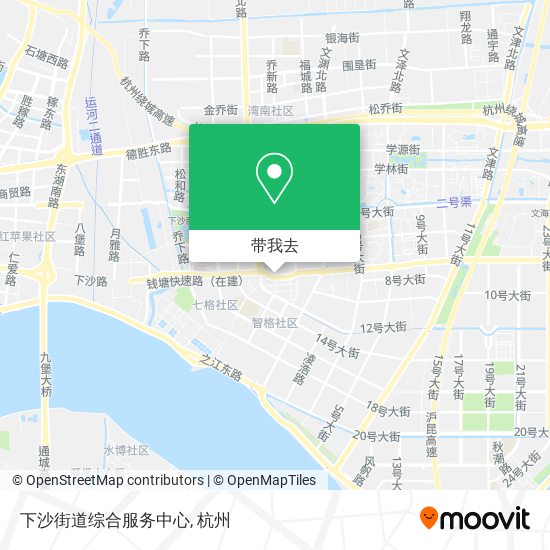 下沙街道综合服务中心地图