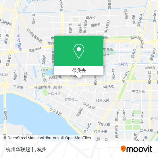 杭州华联超市地图