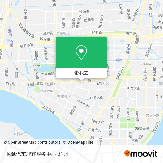 越驰汽车理容服务中心地图