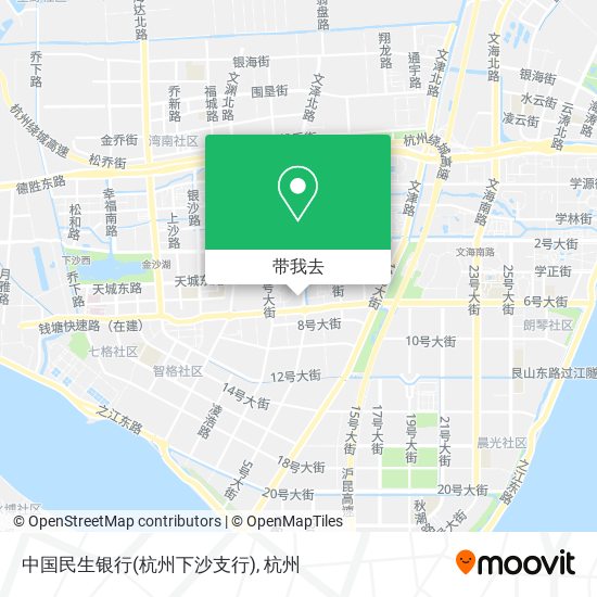 中国民生银行(杭州下沙支行)地图